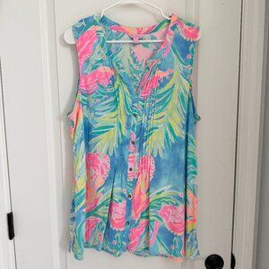 Lilly Pulitzer Sleeveless Sarasota Top - XL